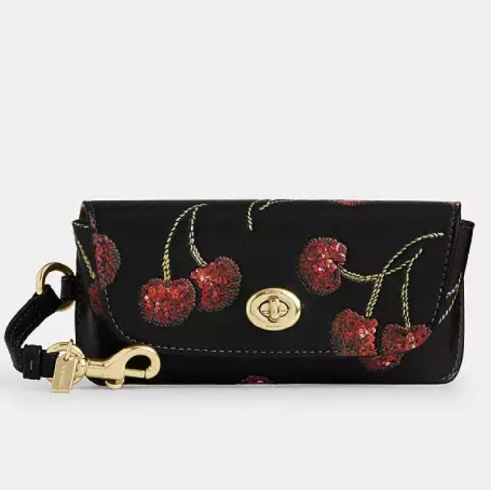 Coach Sunglass Case With Cherry Print CDD74
